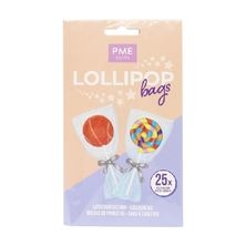 Picture of LOLLIPOP BAGS WITH SILVER TIES PK/25 (152 X 95MM / 6 X 3.75”